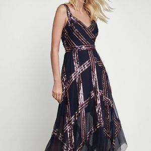 BCBG Sequined Tulle Dress Size 6.  Price is firm.
